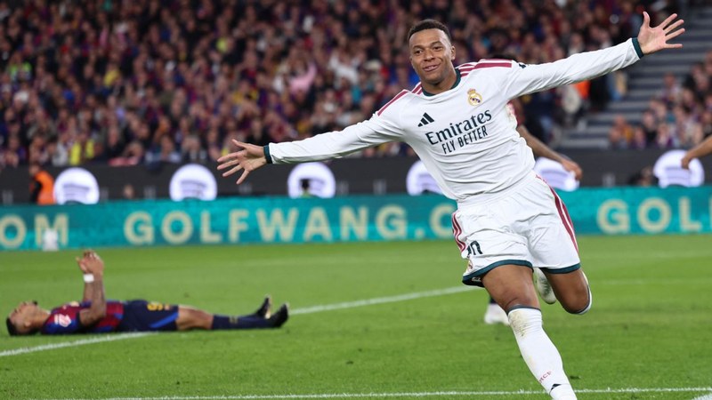 คะแนนผู้เล่นบาร์เซโลนาเทียบกับเรอัลมาดริดขณะที่ Kylian Mbappé จมเจ้าของที่พักที่อยู่นอกเขตแดน